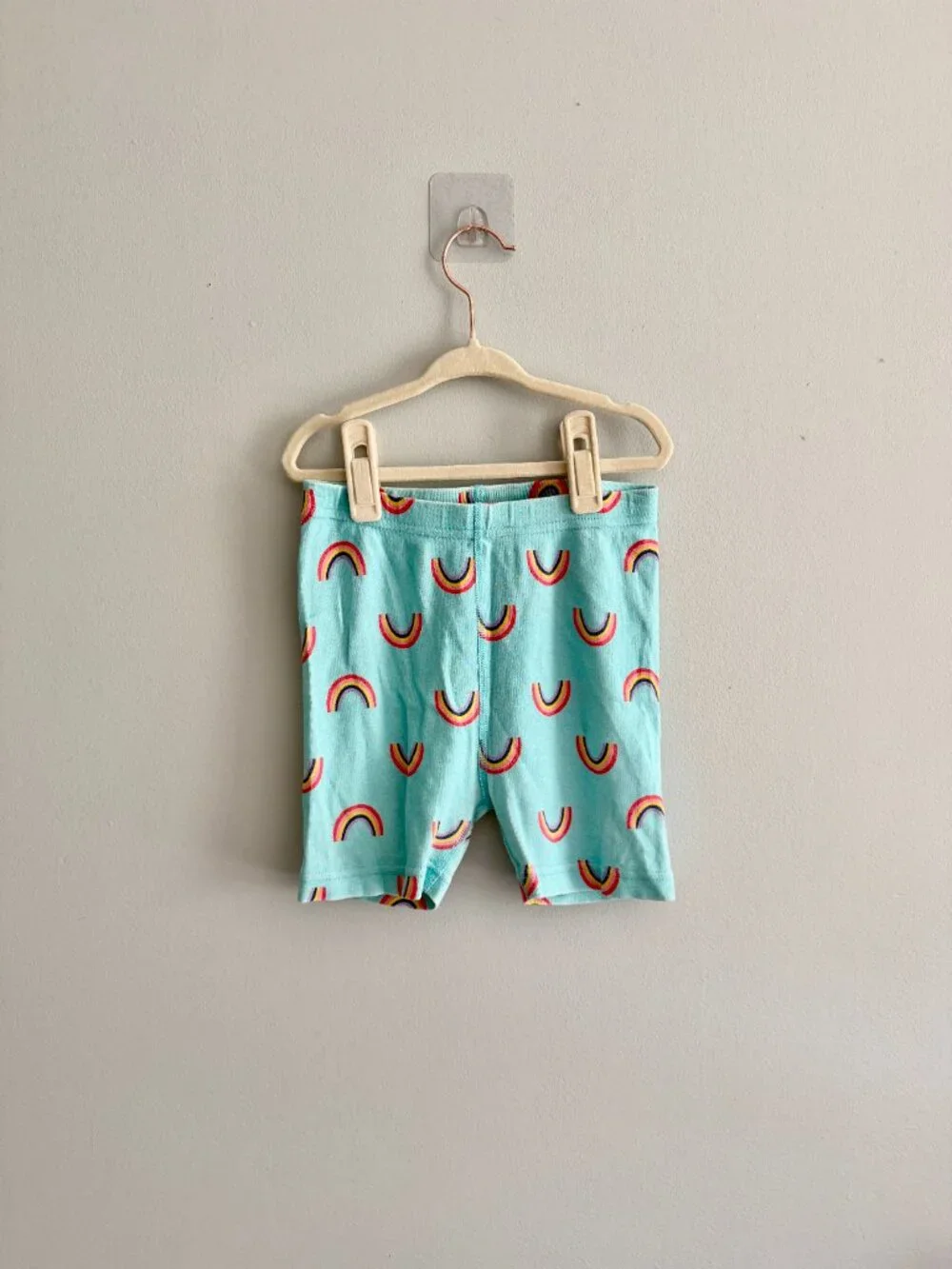 Hanna Andersson Organic Cotton Rainbow Short Sleeve Pajama Set Size 6-7
